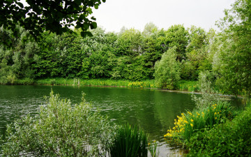 Картинка природа реки озера германия бавария река изар