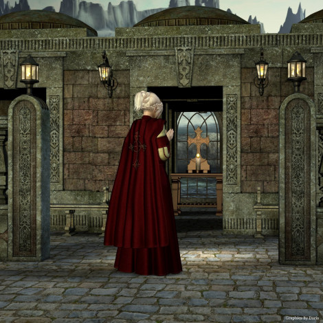 Обои картинки фото 3д, графика, people, люди, свеча, крест