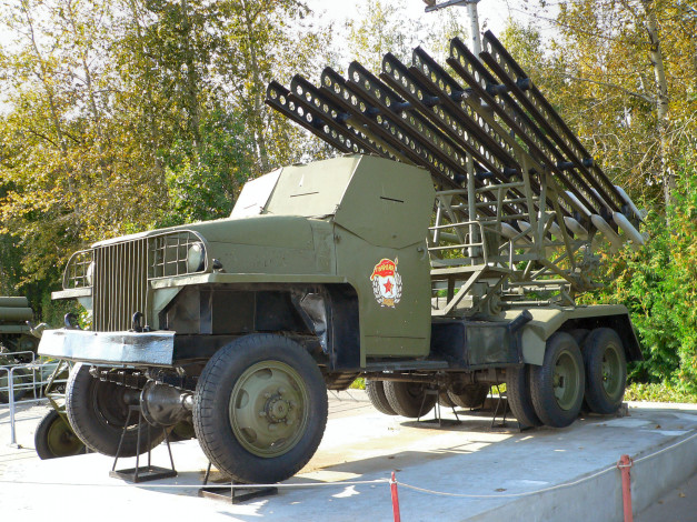 Обои картинки фото техника, военная, бм-13н, катюша