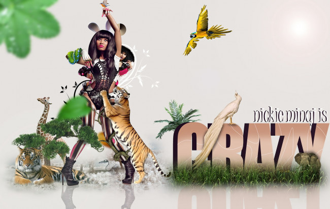 Обои картинки фото nickie, minaj, разное, компьютерный, дизайн