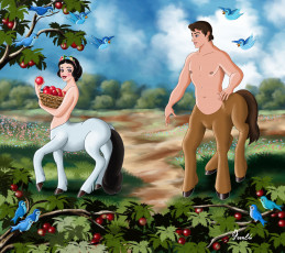 Картинка мультфильмы snow white and the seven dwarfs кентавры