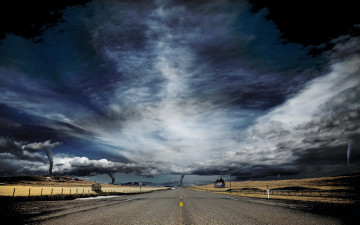 Картинка природа стихия смерч дорога