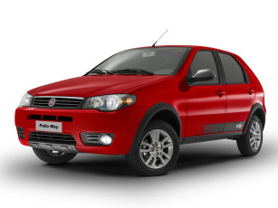 обоя автомобили, fiat, fire, 178, way, palio, красный, 2014г