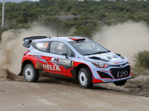 Картинка спорт авторалли пыль скорость 2014г wrc i20 hyundai