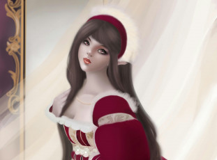 Картинка рисованные люди шторы принцесса девушка