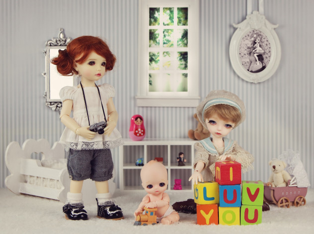 Обои картинки фото разное, игрушки, куклы