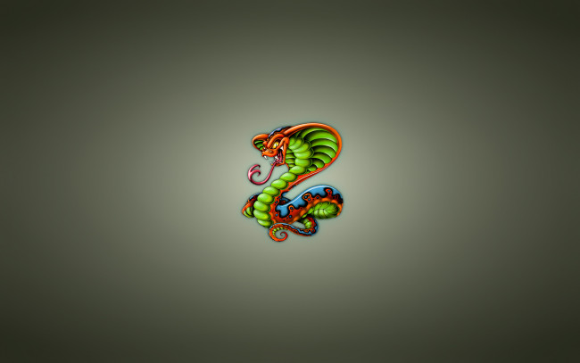Обои картинки фото рисованные, минимализм, cobra, snake, кобра, змея