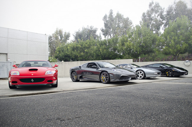 Обои картинки фото ferraris   lamborghini, автомобили, разные вместе, ferrari, италия, спортивные, гоночные, s, p, a