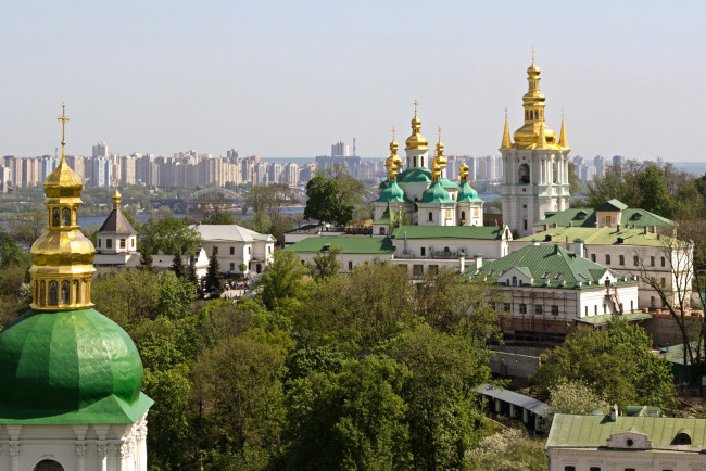 Обои картинки фото города, киев , украина, купола