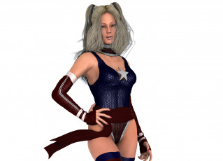 Картинка 3д+графика люди+ people девушка взгляд фон