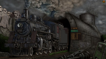 Картинка 2020 фэнтези транспортные+средства москва паровоз бункер