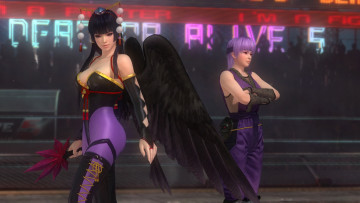 обоя 3д графика, аниме , anime, девушки, взгляд, фон, демон