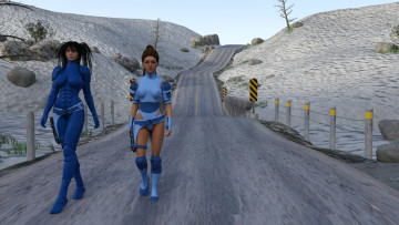 Картинка 3д+графика фантазия+ fantasy девушки взгляд фон дорога камни