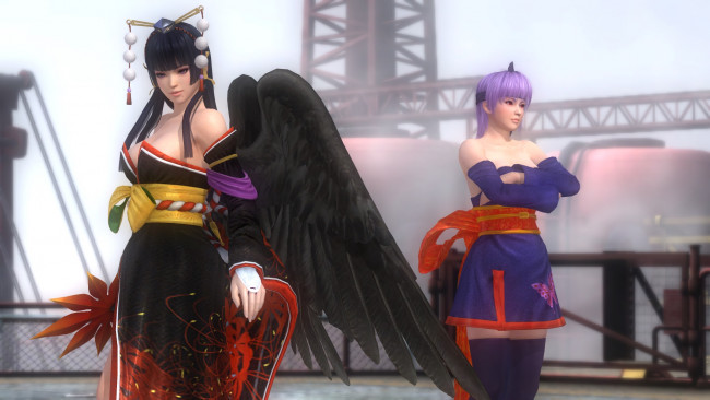 Обои картинки фото 3д графика, аниме , anime, девушки, взгляд, фон, демон