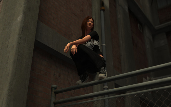 Обои картинки фото 3д графика, люди , people, девушка, взгляд, фон