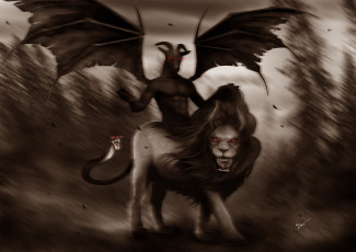 Картинка фэнтези существа демон