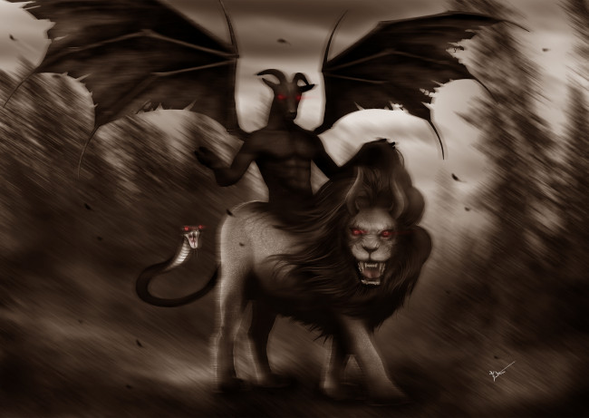 Обои картинки фото фэнтези, существа, демон
