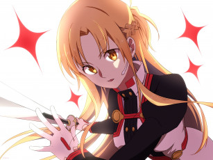 Картинка аниме sword+art+online фон взгляд девушка