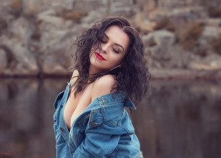 Картинка девушки -unsort+ брюнетки +шатенки взгляд лицо