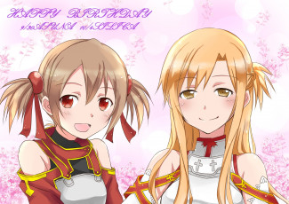 Картинка аниме sword+art+online взгляд фон девушки