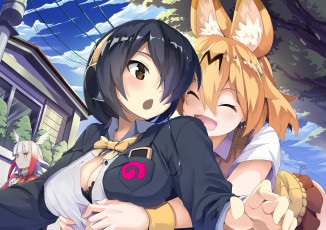 Картинка аниме kemono+friends kemono friends