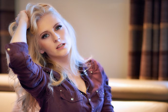 Картинка девушки -unsort+ блондинки лицо взгляд