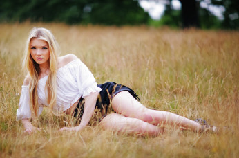 Картинка девушки -unsort+ блондинки взгляд лицо