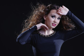 Картинка девушки -unsort+ брюнетки +шатенки взгляд лицо