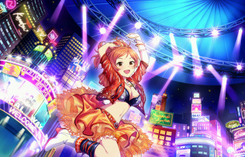 Картинка аниме idolm@ster девушка фон взгляд