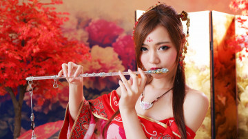 Картинка девушки -unsort+ азиатки взгляд лицо