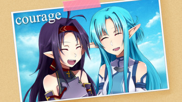 Картинка аниме sword+art+online фон девушка взгляд