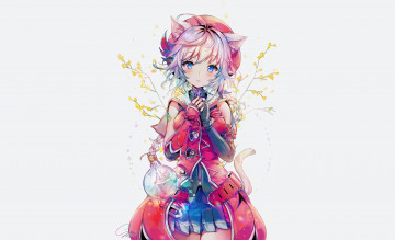 Картинка аниме животные +существа snow is