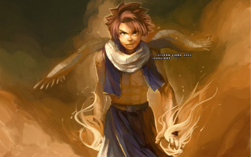 Картинка аниме fairy+tail нацу хвост феи