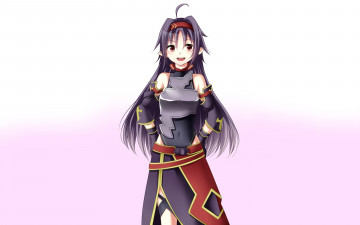 Картинка аниме sword+art+online девушка фон взгляд