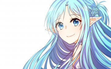 Картинка аниме sword+art+online девушка взгляд фон