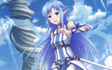 Картинка аниме sword+art+online фон девушка взгляд