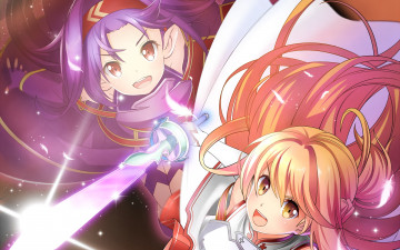 Картинка аниме sword+art+online фон взгляд девушки