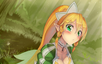 Картинка аниме sword+art+online фон взгляд девушка