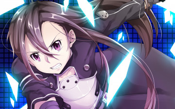 Картинка аниме sword+art+online фон взгляд девушка