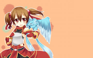 Картинка аниме sword+art+online взгляд фон девушка