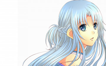 Картинка аниме sword+art+online взгляд фон девушка