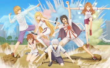 Картинка аниме toaru+majutsu+no+index фон девушки взгляд