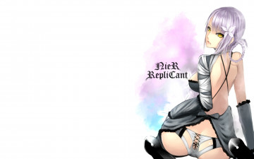 Картинка видео+игры nier +automata девушка