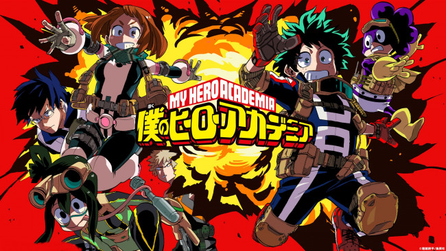 Обои картинки фото аниме, boku no hero academia, моя, геройская, академия