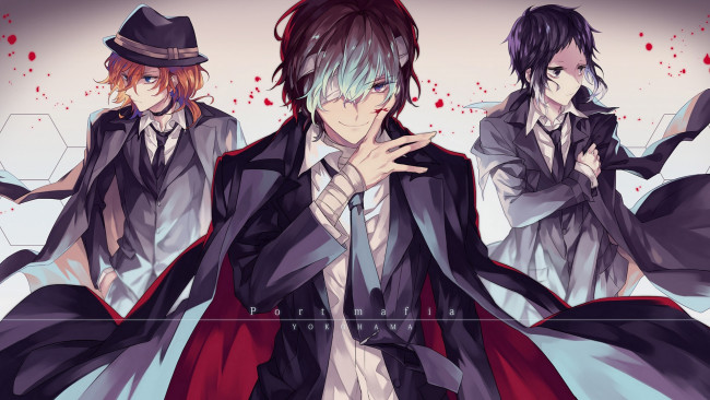 Обои картинки фото аниме, bungou stray dogs, парни