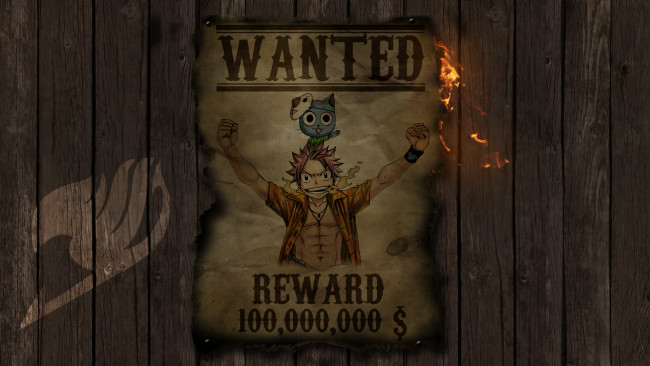 Обои картинки фото аниме, fairy tail, хвост, феи