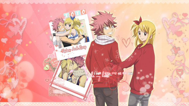 Обои картинки фото аниме, fairy tail, хвост, феи