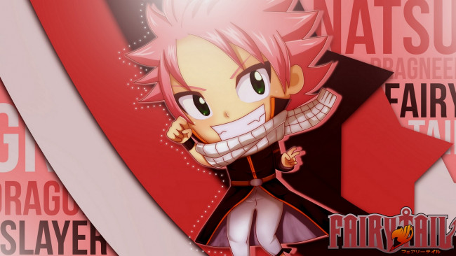 Обои картинки фото аниме, fairy tail, нацу