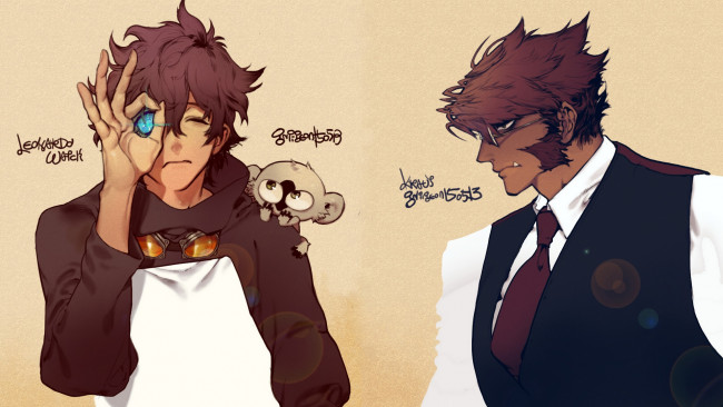 Обои картинки фото аниме, kekkai sensen, парни