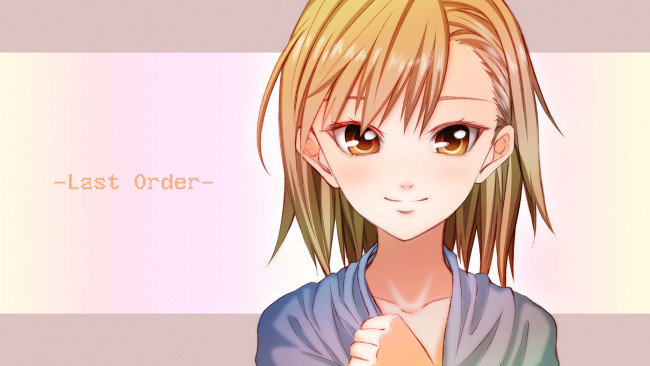 Обои картинки фото аниме, toaru majutsu no index, фон, девушка, взгляд